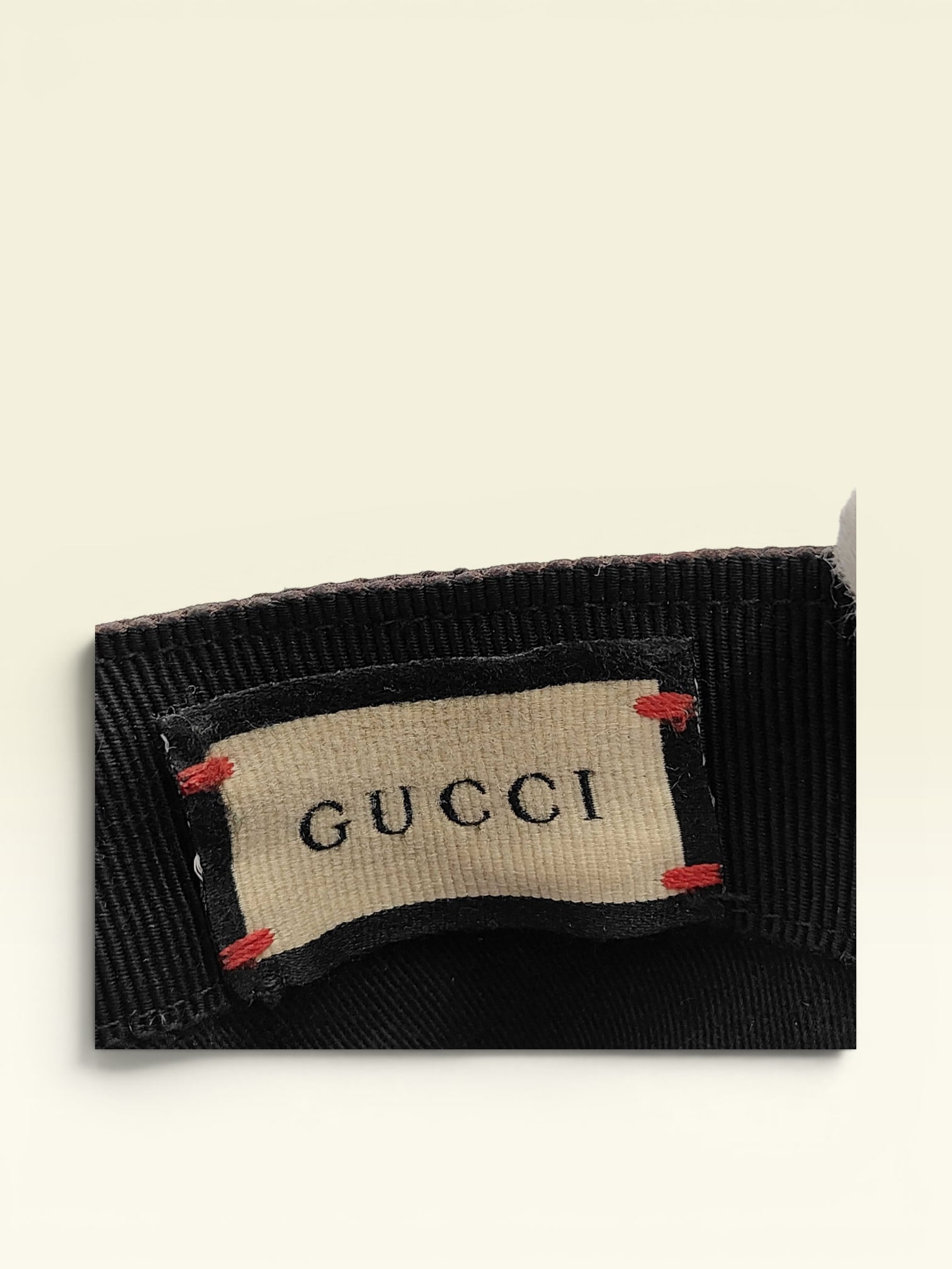 GUCCI Baseball Cap GG Canvas Sherry Line - Black