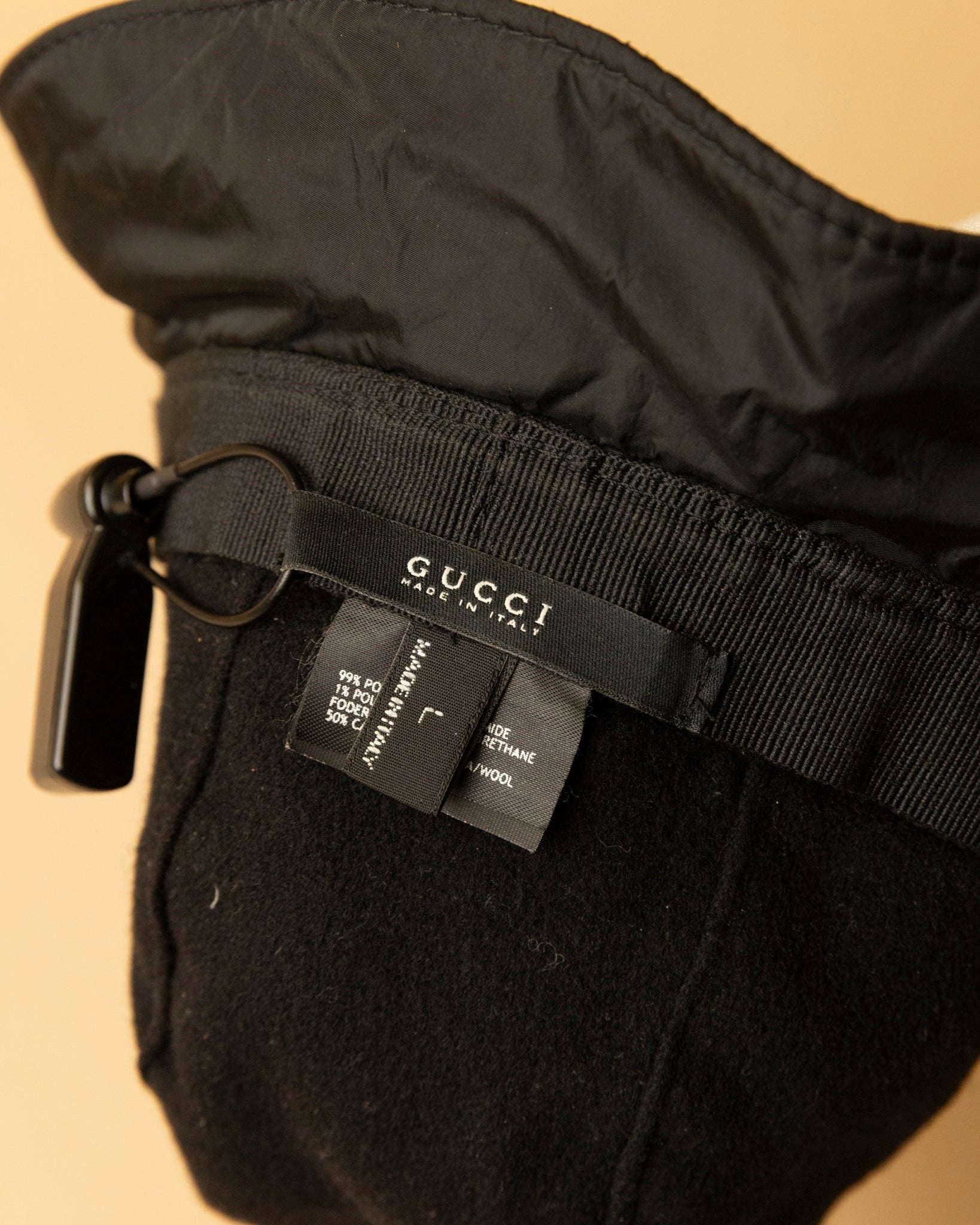 Gucci Bucket Hat Nylon Black size L