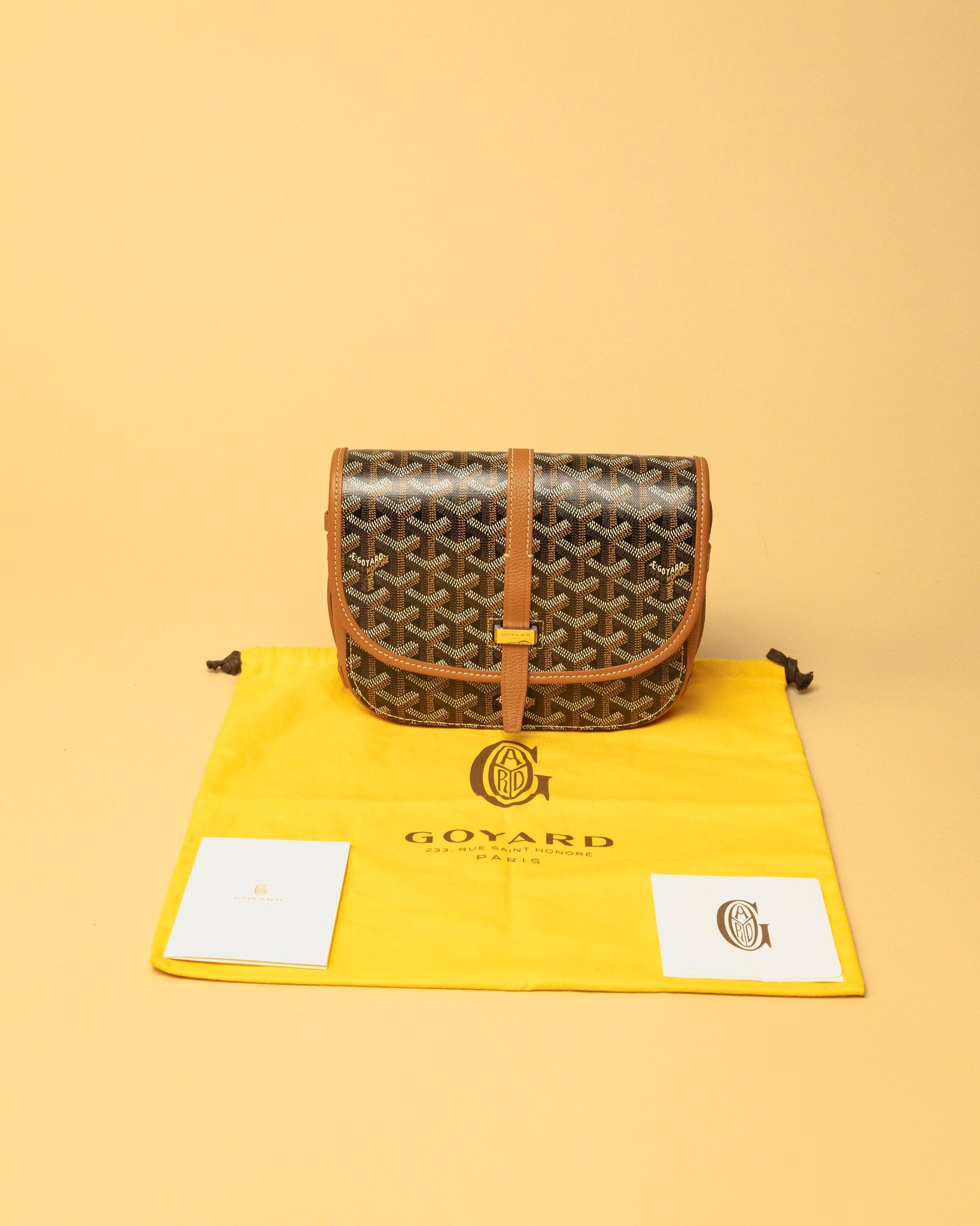 Goyard Belvedere IIPM Messenger Bag Black Gold