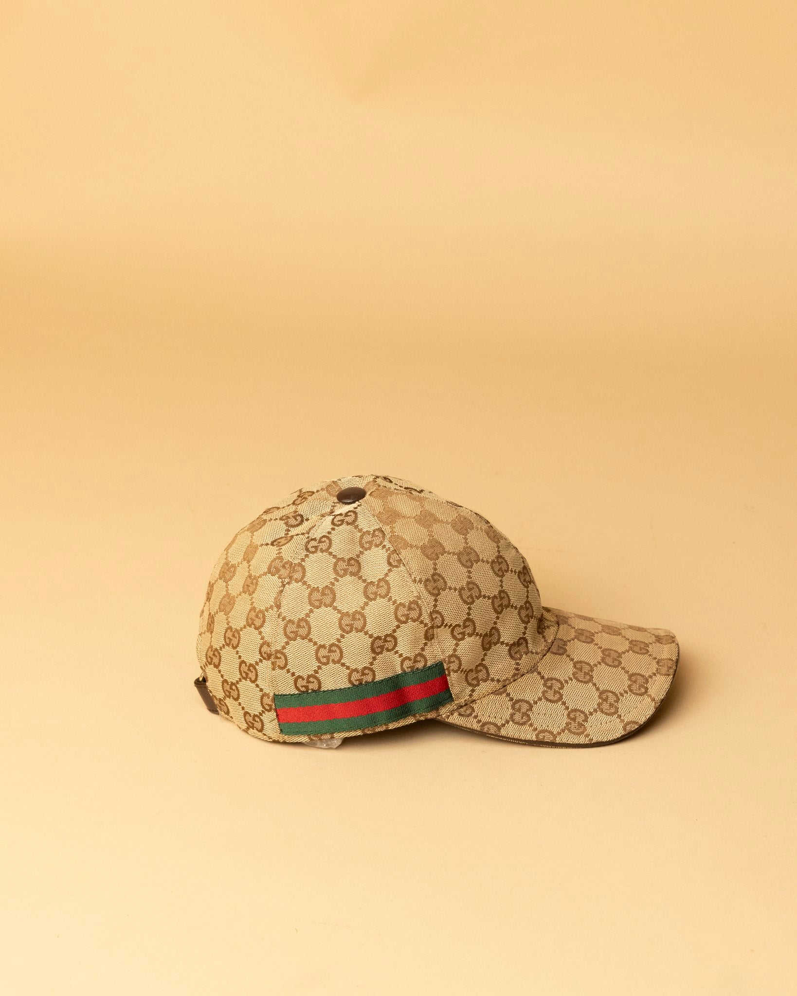 GG canvas baseball hat with Web