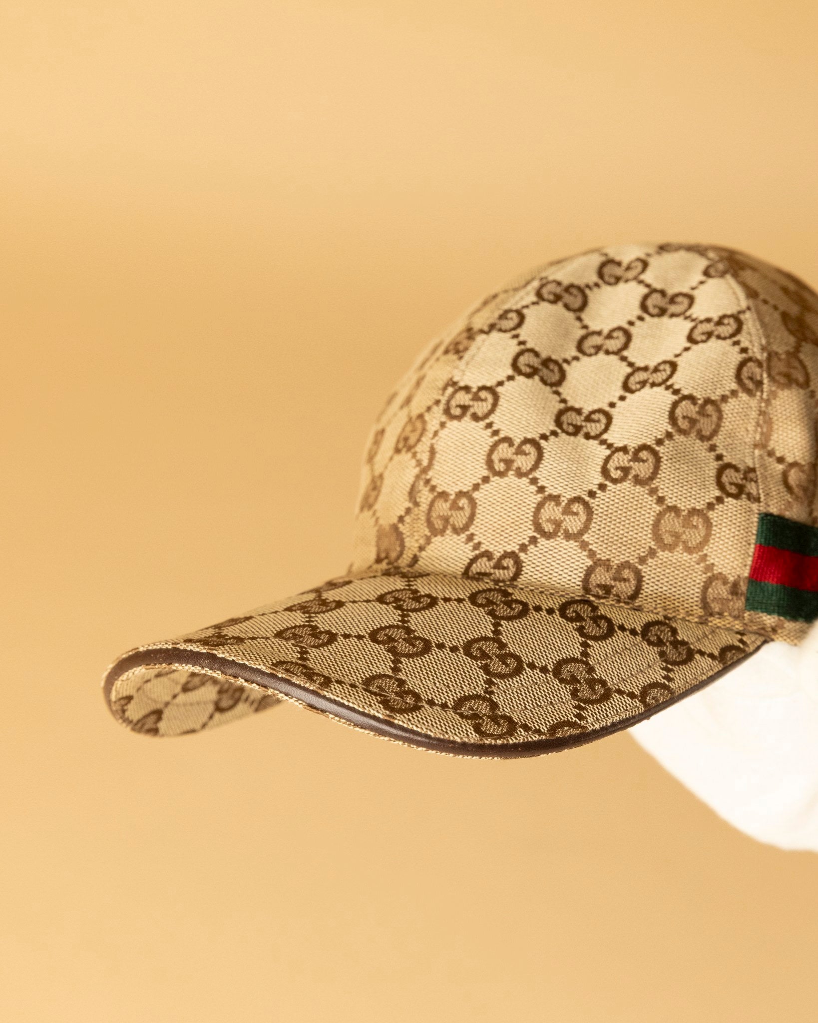 GG canvas baseball hat with Web