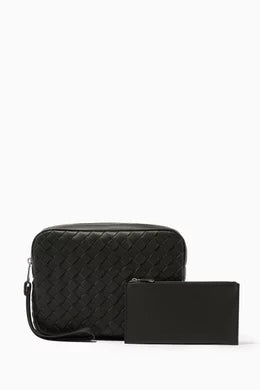 Bottega Veneta Document Case in Intrecciato Hydrology Calfskin (Bottega Green)