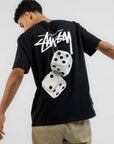 Stussy Fuzzy Dice Tee Black