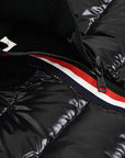 MONCLER 'STRIPE HYBRID FULL ZIP BLACK