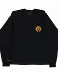 CHROME HEARTS STAFF LONG SLEEVE TEE BLACK/ORANGE