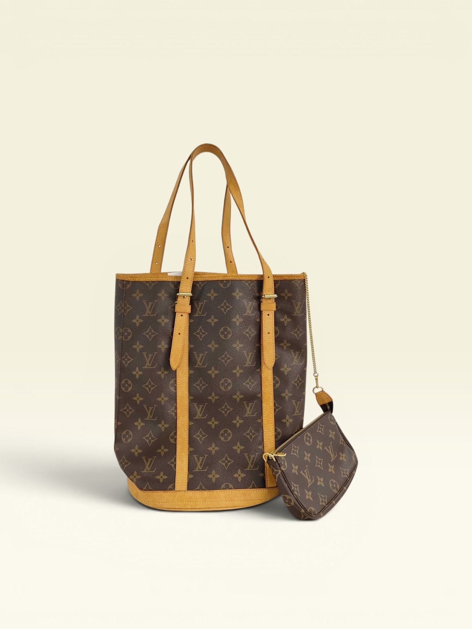 Louis Vuitton Monogram Bucket with Pouch Tote Bag