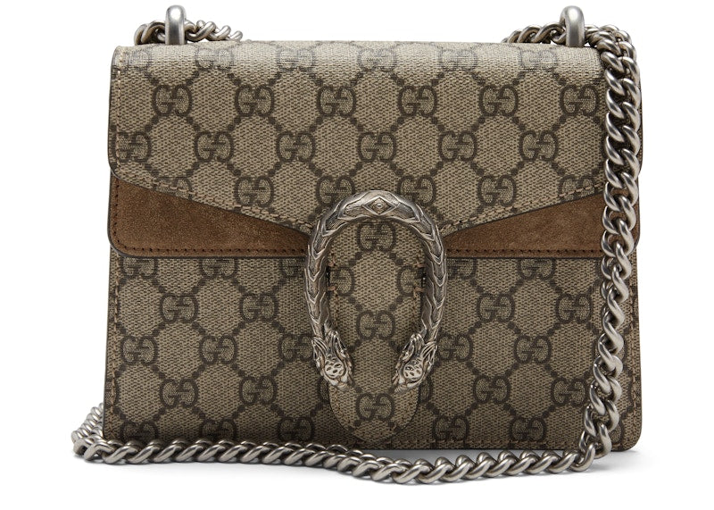 Gucci Dionysus Shoulder Bag GG Supreme Medium Brown