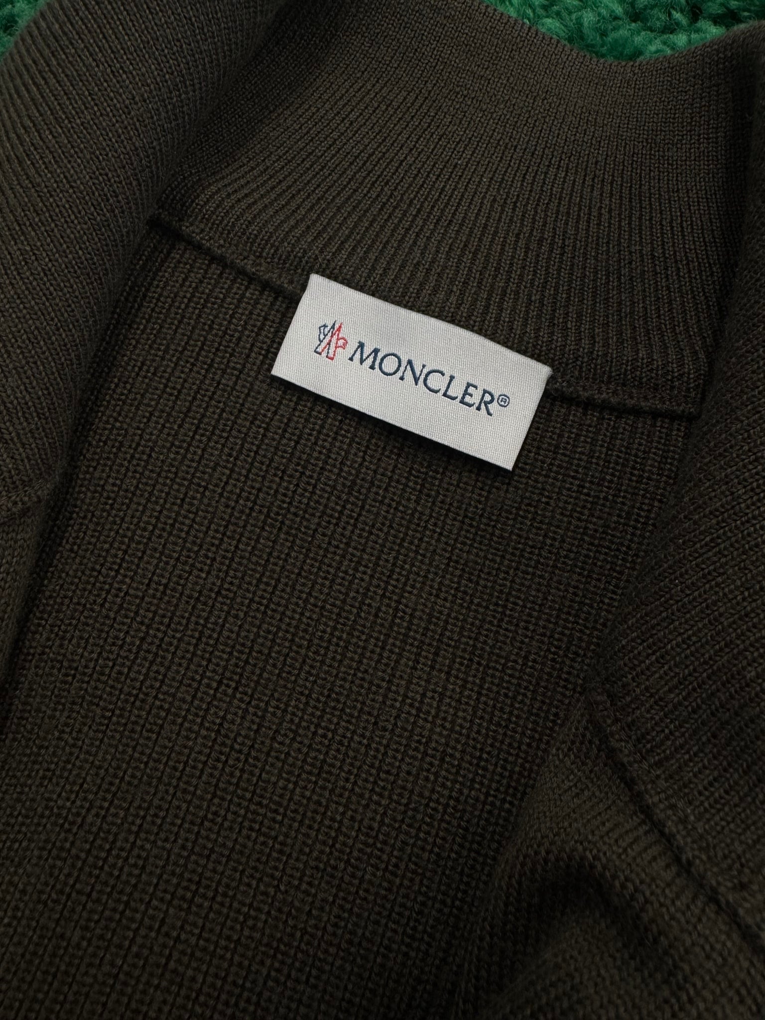 Moncler Cardigan Tricot Green
