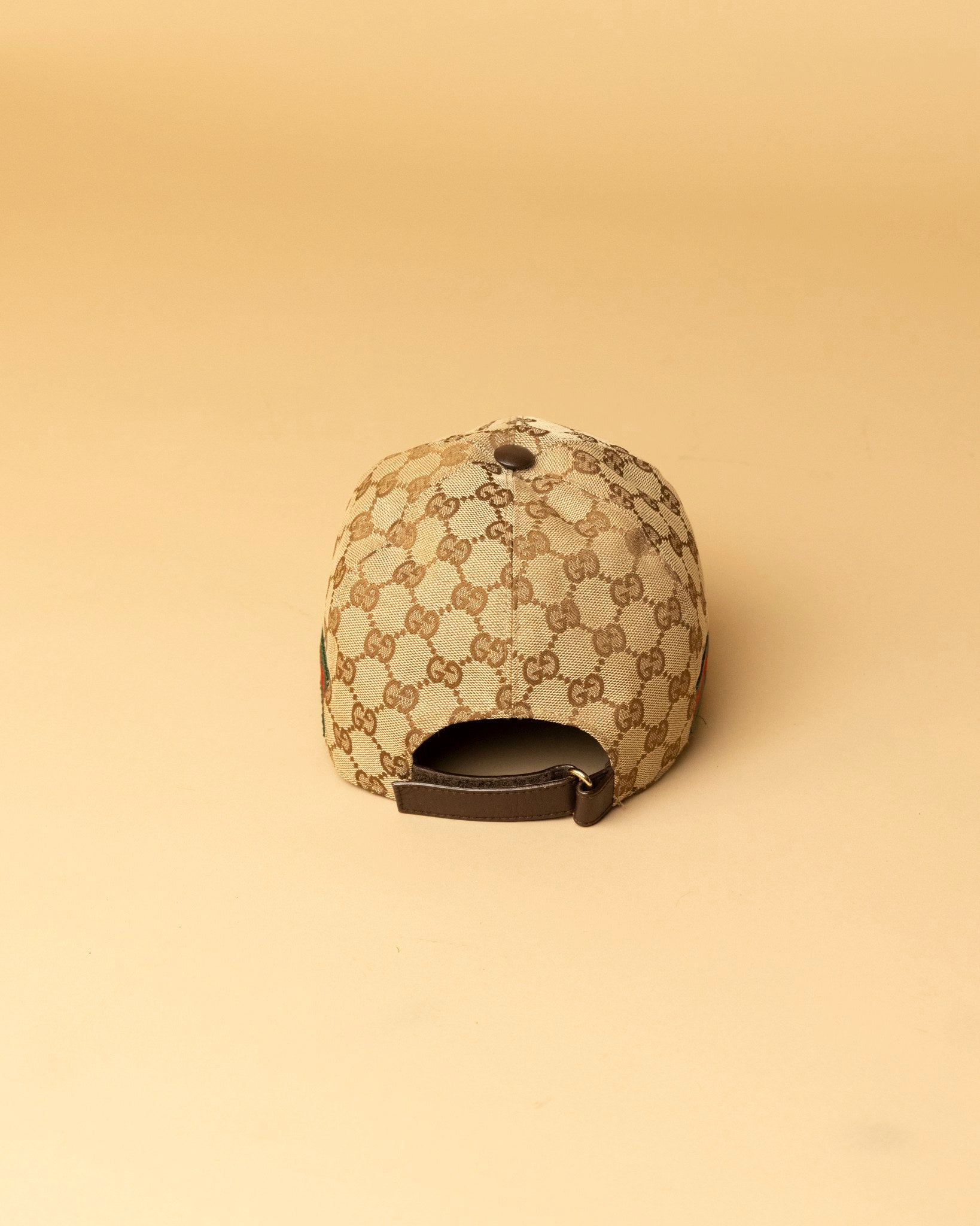 GG canvas baseball hat with Web