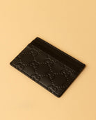 Gucci Signature Leather Card Holder GG (5 Card Slot) Black