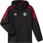 2021-22 Manchester United Player Issue Storm Jacket Black/White/Red Stripe