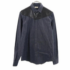 Saint Laurent Shirt Leather Contrast