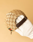 GG canvas baseball hat with Web