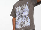 Reclaimed Vintage Grå Tshirt Med Tryck