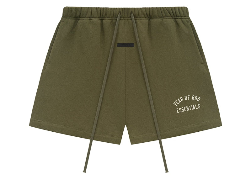 Fear of God Essentials Fleece Soccer Short Military