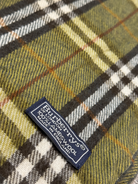 Burberry Vintage Scarf – Khaki Beige Check – 100% Lambswool