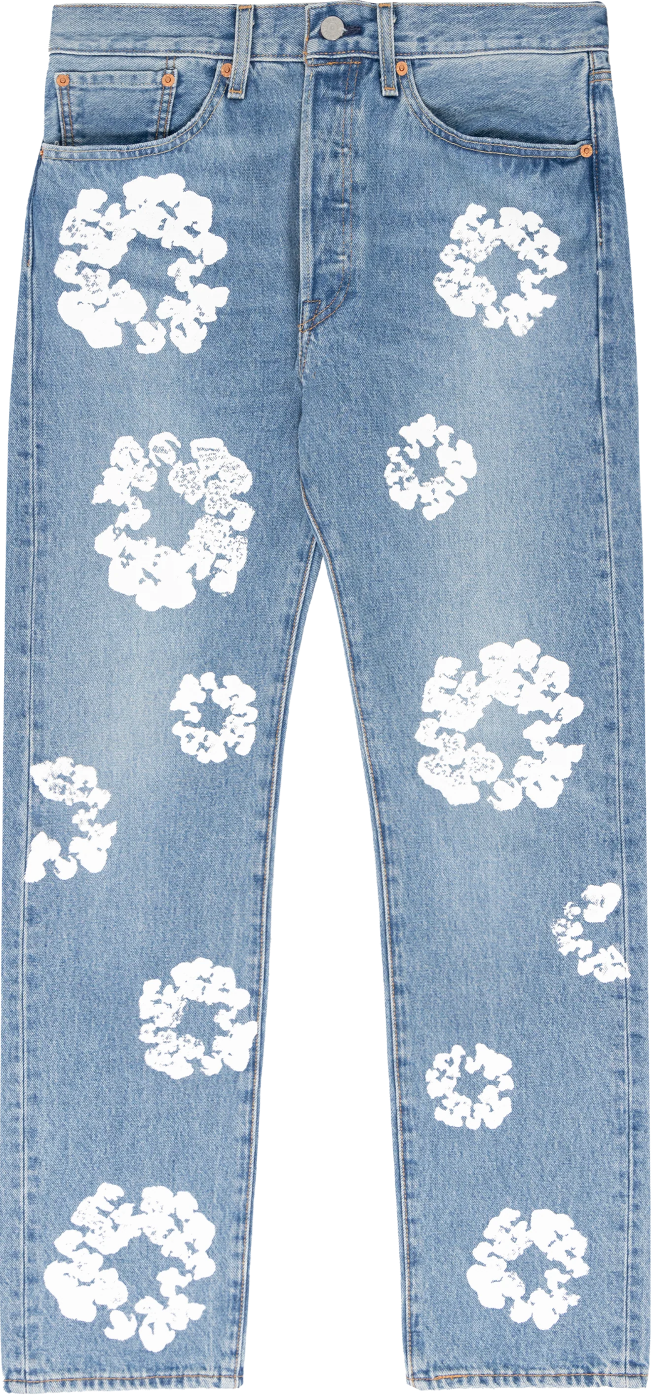 Denim Tears Bust Down Tears 501 Light Wash