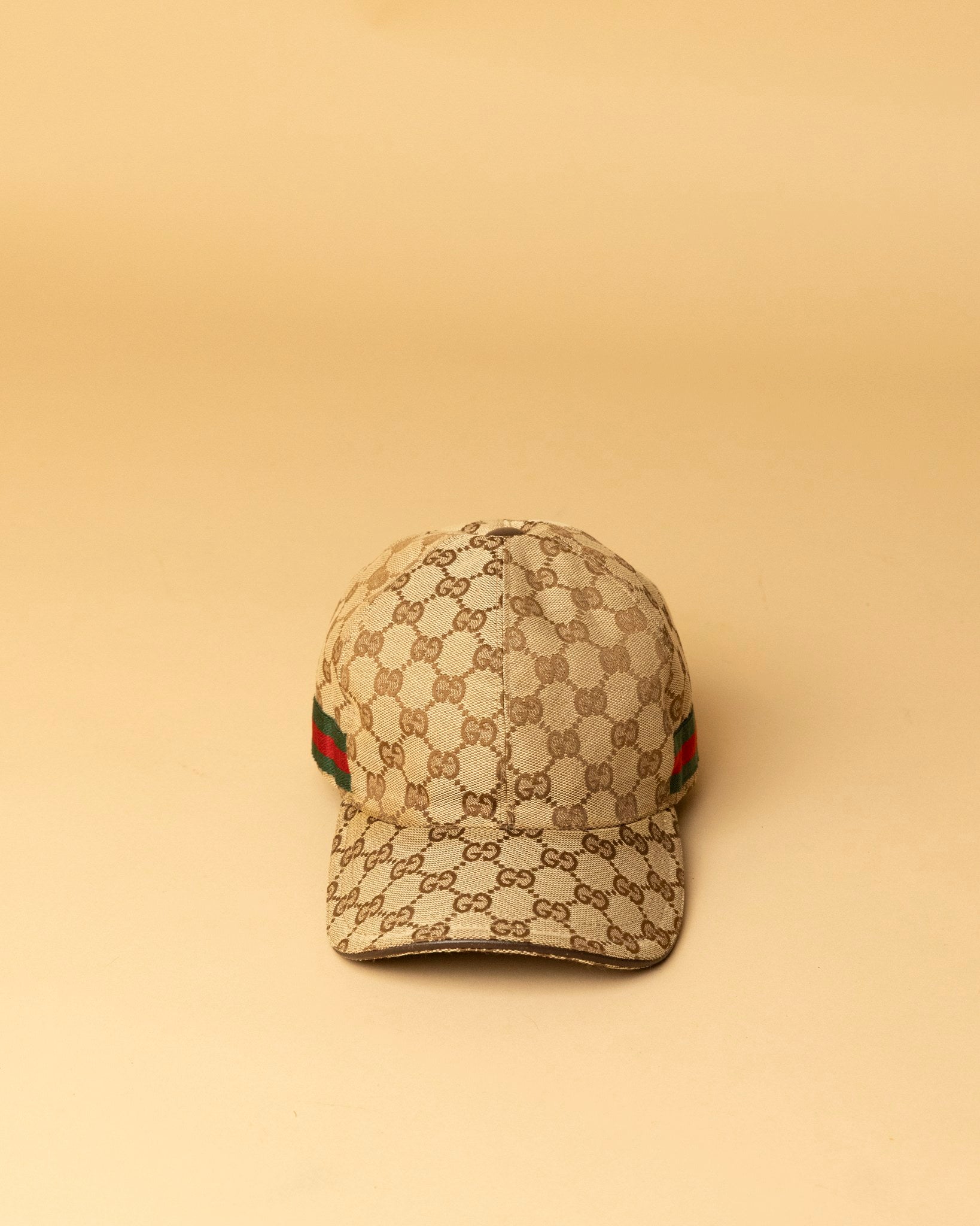 GG canvas baseball hat with Web