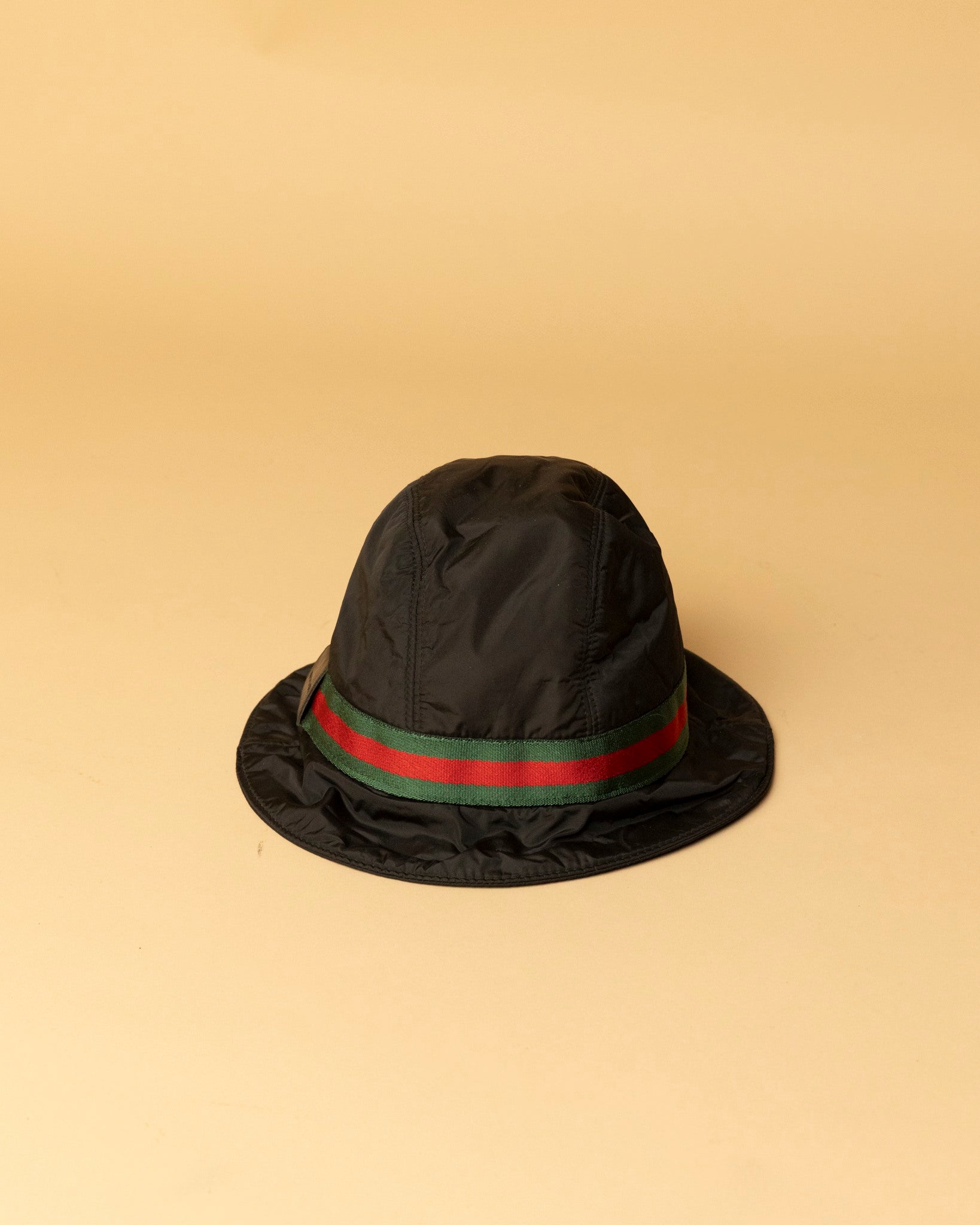 Gucci Bucket Hat Nylon Black size L