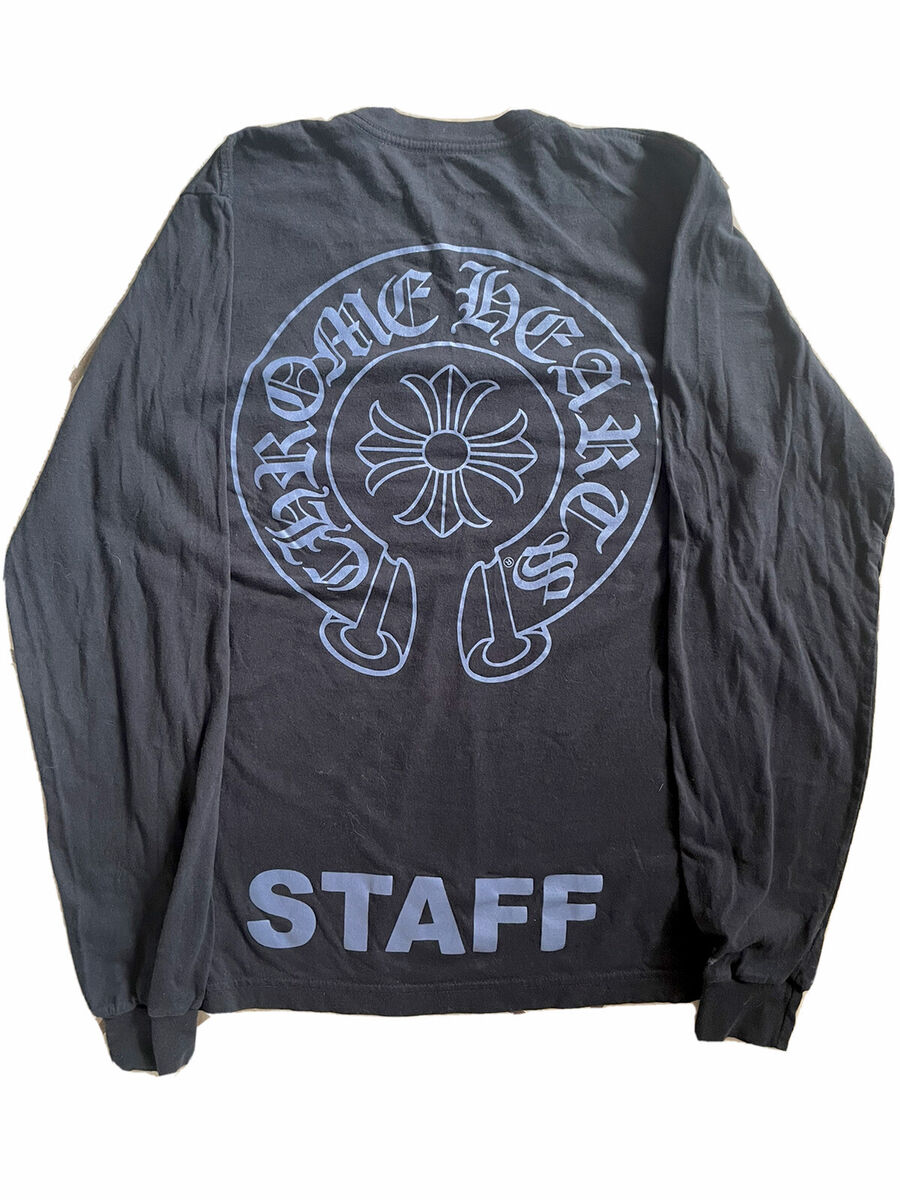 Chrome Hearts Custom Limited Black Staff long sleeve T-shirt