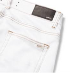 Amiri Slash Skinny-Fit Denim Jeans White