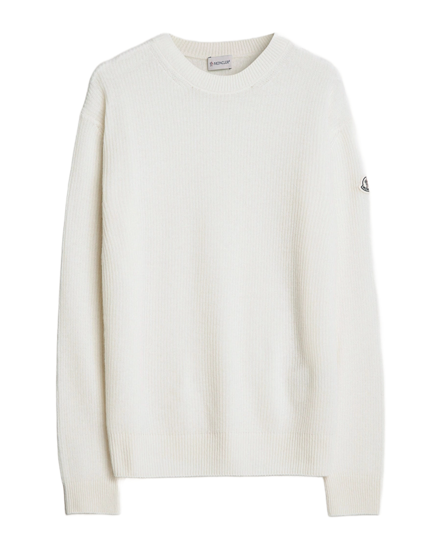 Moncler Crew Neck White