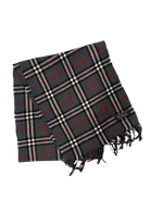 Burberry Vintage Scarf – Grey Check – 100% Lambswool