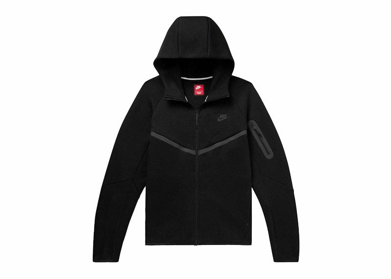 Nike Sportswear Tech Fleece Windrunner Full Zip Hoodie (FW24) Black/Black