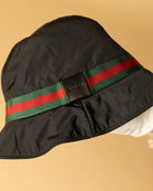 Gucci Bucket Hat Nylon Black size L