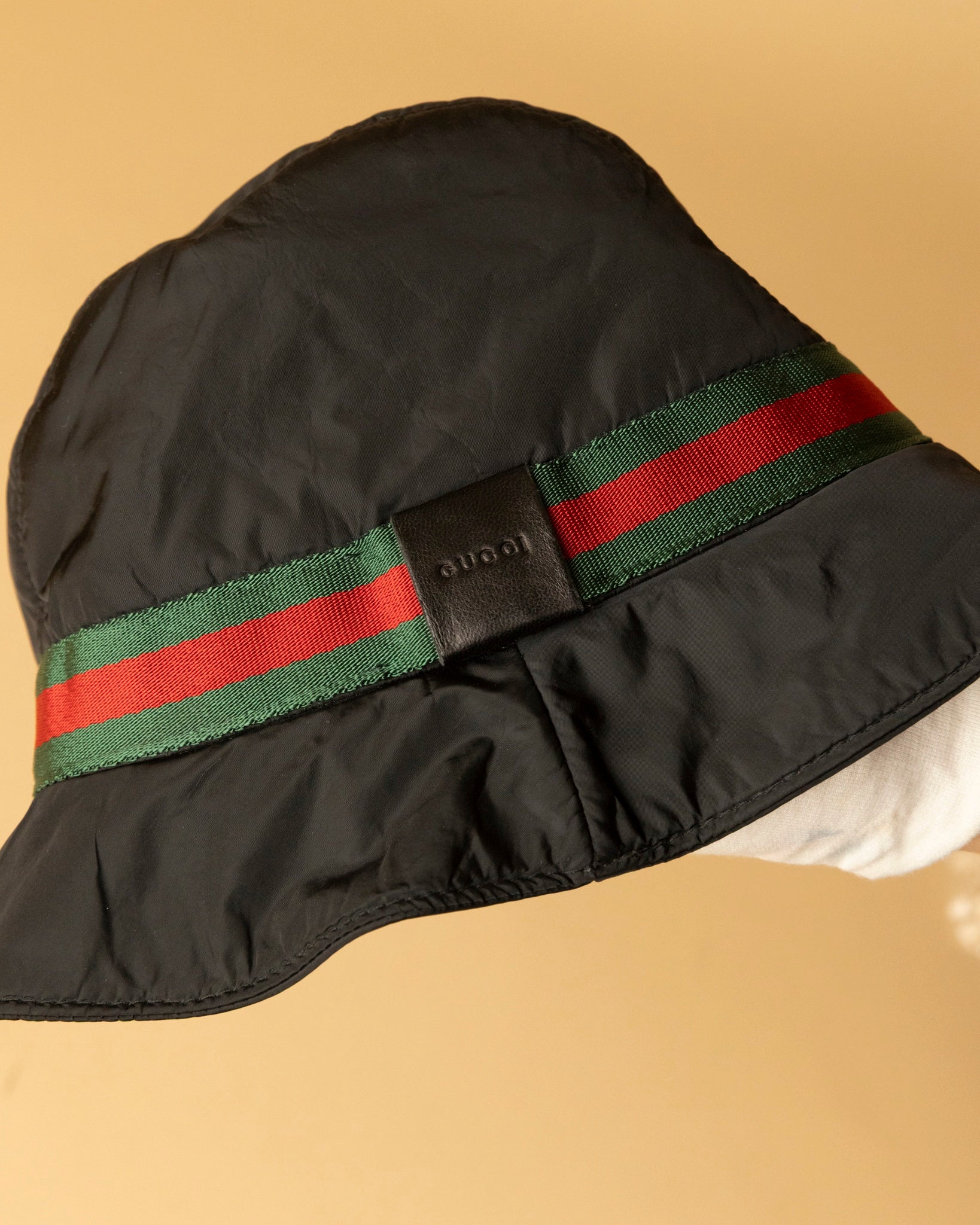 Gucci Bucket Hat Nylon Black size L