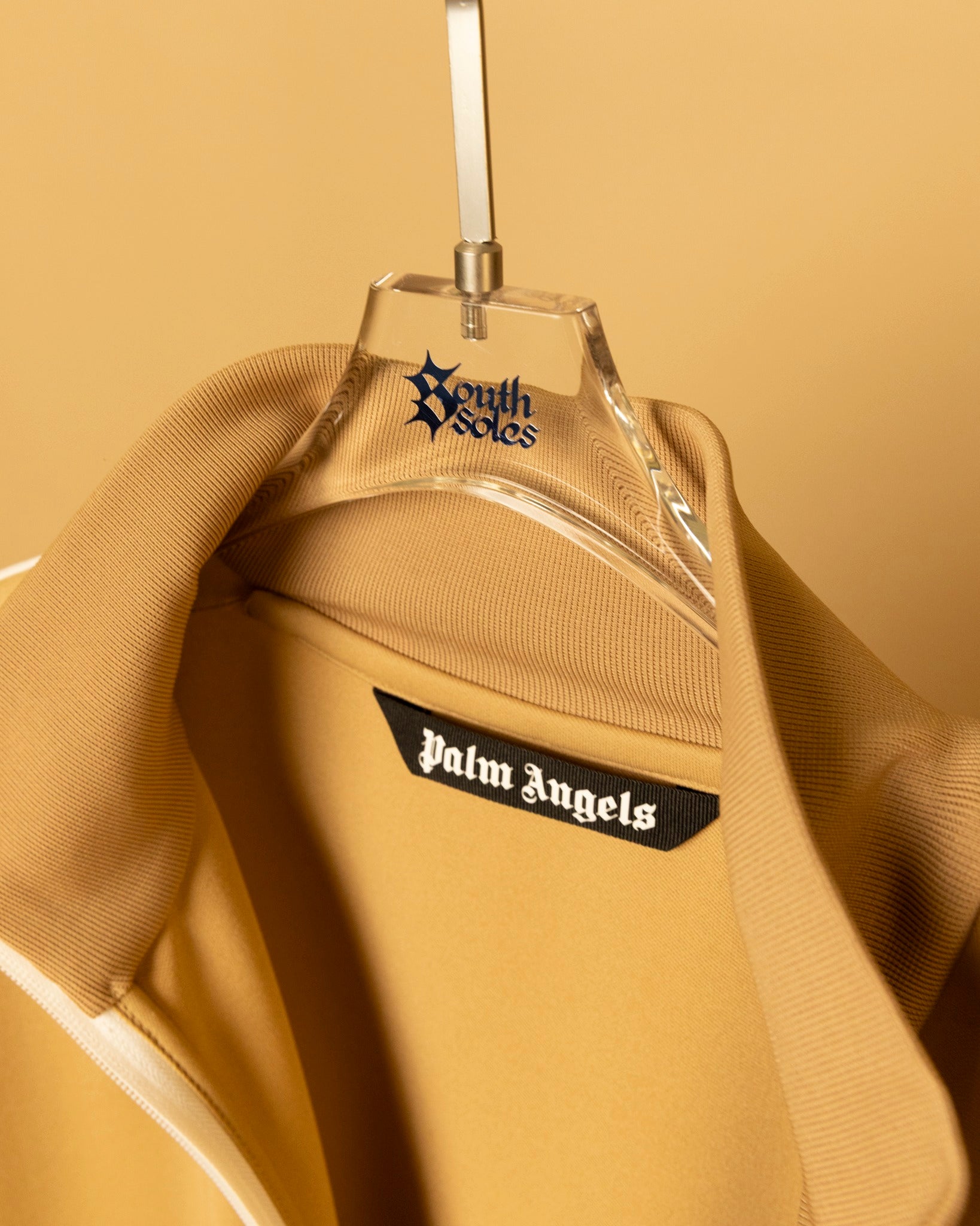 Palm Angels Classic Track Jacket 'Camel/White'