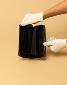 Gucci GG Zip Clutch Micro Guccissima Black