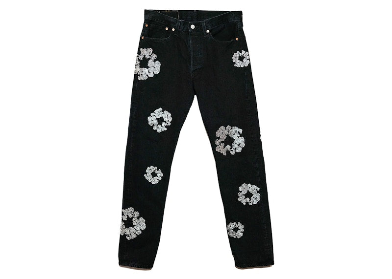 Denim Tears Bust Down Tears 501 Jeans Black