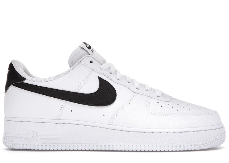 Nike Air Force 1 Low '07 White Black Pebbled Leather