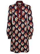 Gucci Gg Wallpaper Print Dress In Multicolor