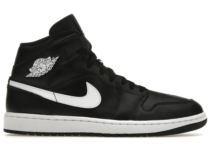 Jordan 1 Mid Black White (Women's)