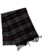 Burberry Vintage Scarf – Royal Blue Check – 100% Lambswool