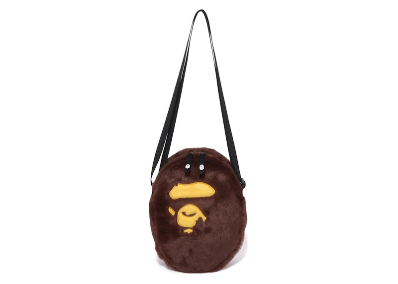 BAPE Ape Head Shoulder Bag Brown