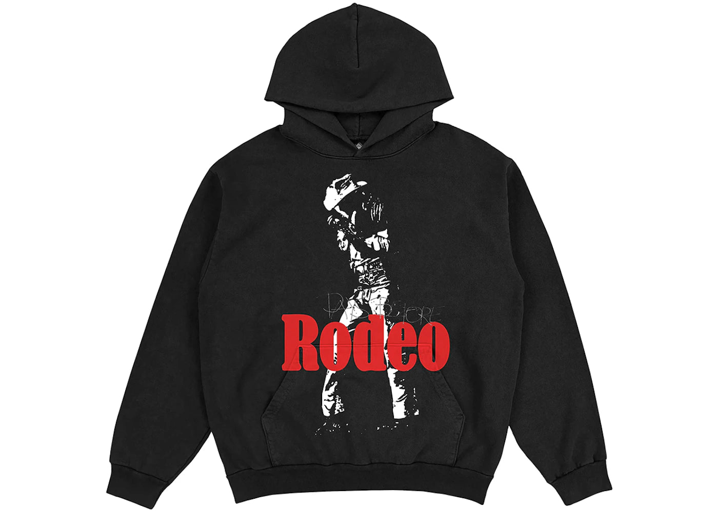 Travos Scott X SP5DER Rodeo Hoodie, Black