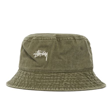 Stüssy Washed Stock Bucket Hat olive Hats