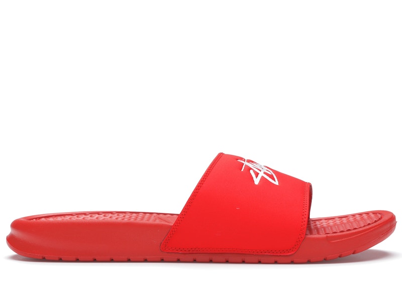 Nike Benassi Stussy Habanero Red