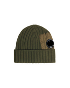 C.P. Company  EXTRA FINE MERINO WOOL LENS BEANIE IVY GREEN