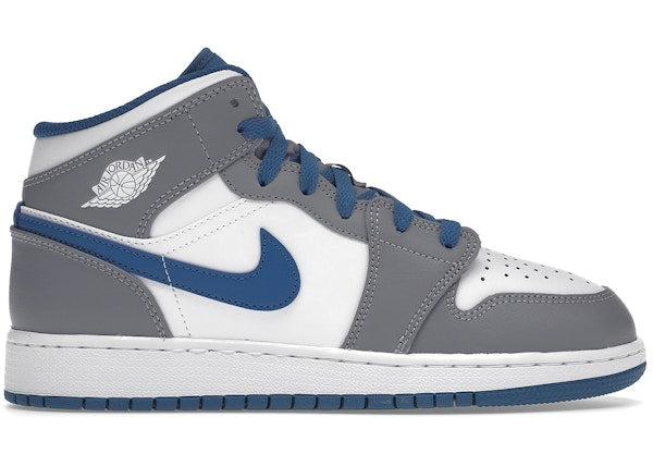 Jordan 1 Mid - True Blue Cement (GS)