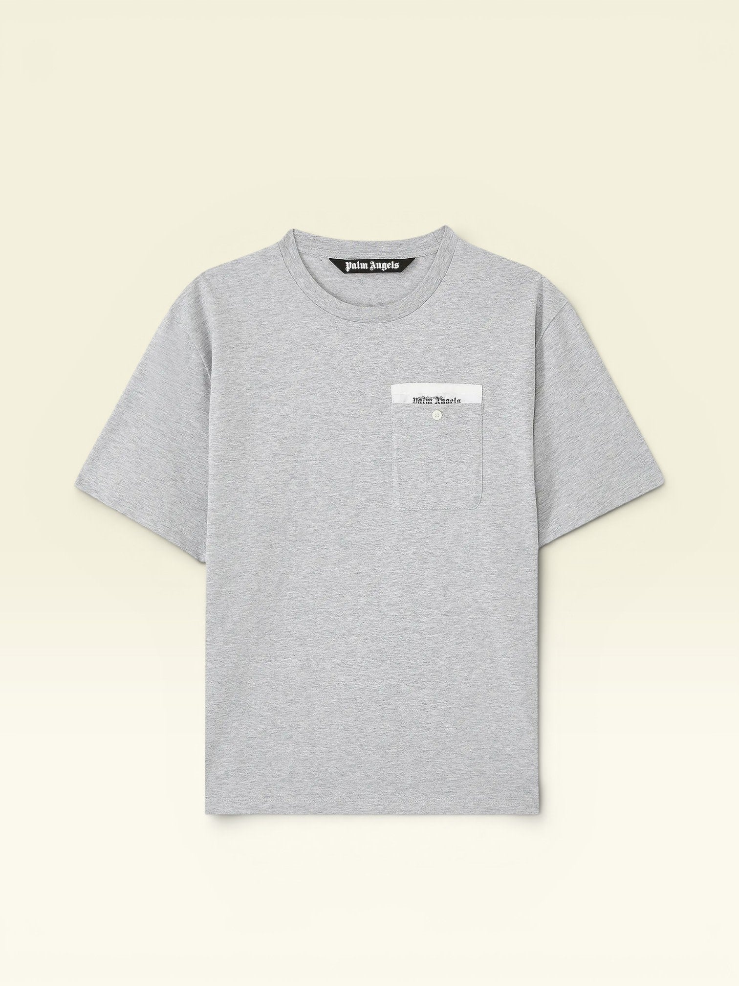 Palm Angels Sartorial Tape Crewneck T-Shirt 'Grey/Off White'
