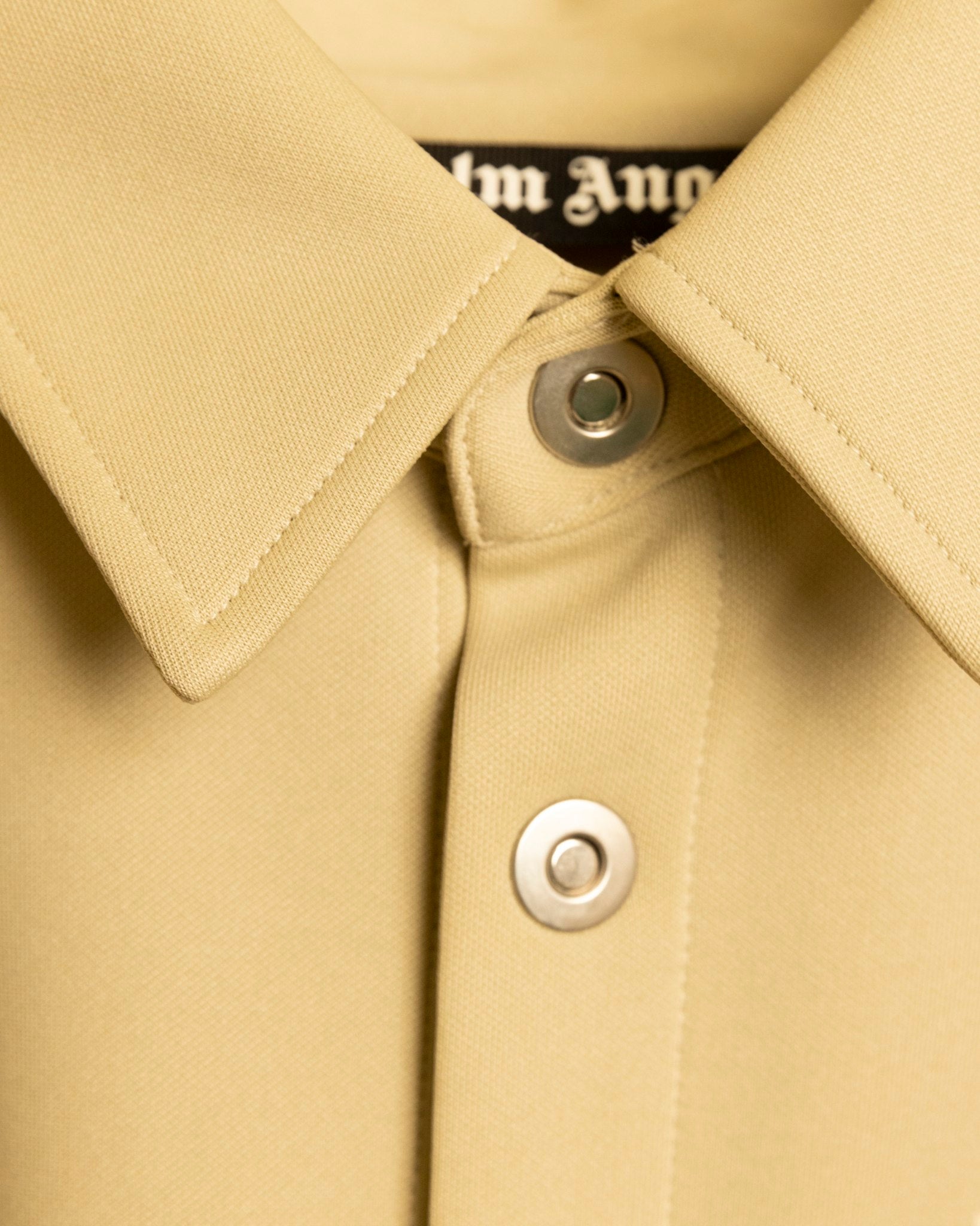 Palm Angels Track Button-Up Shirt – Beige