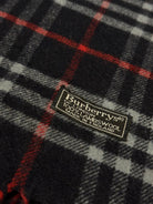 Burberry Vintage Scarf – Royal Blue Check – 100% Lambswool