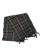 Burberry Vintage Scarf – Grey Check – 100% Lambswool