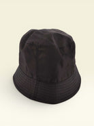 PRADA Nylon Triangle Logo Bucket Hat