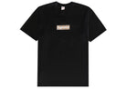 Supreme Burberry Box Logo Tee Black