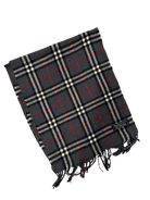 Burberry Vintage Scarf – Grey Check – 100% Lambswool